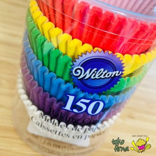Cupcake Liner Baking Cup Rainbow High Quality Paper by Wilton isi 150