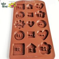 Cetakan Coklat Choco Buttons Silicomart