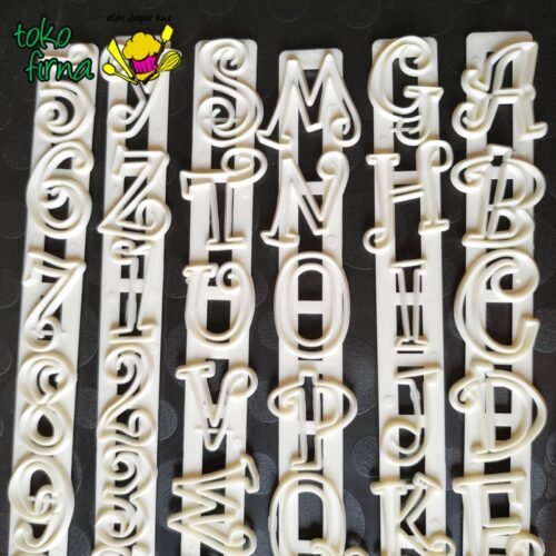 Fondant Cutter - Funky Letters and Number - 02
