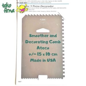 Icing Comb Smoother and Decorating Comb Stainless Ateco