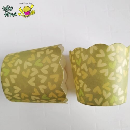 Muffin Cup Bruder Cup Baking Cup - Green Love - 06