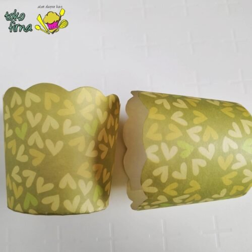 Muffin Cup Bruder Cup Baking Cup - Green Love - 07