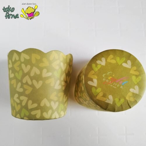 Muffin Cup Bruder Cup Baking Cup - Green Love - 09