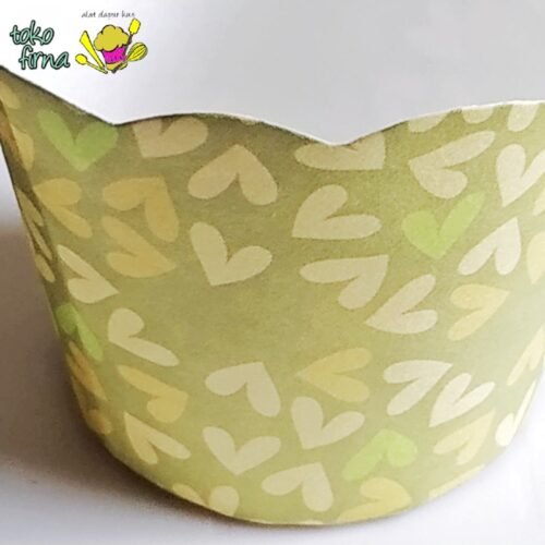 Muffin Cup Bruder Cup Baking Cup - Green Love - 10
