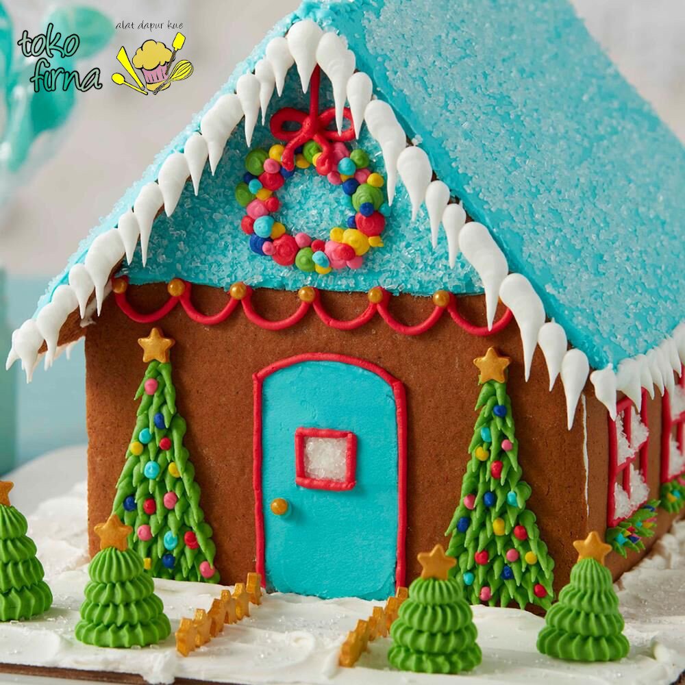 Spuit Wilton Bulat Wilton Round Tip Ideas 08 Gingerbread House Toko Firna