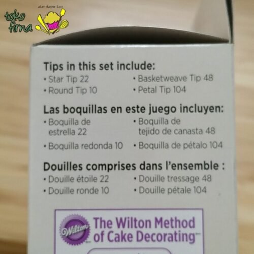 Wilton Duo Coupler Set 4 Tips 8 Disposable Piping Bag